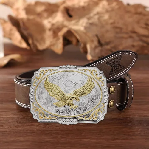 Vista 5 de Bull Rider Belt Buckles Men, Western Cowboy Rodeo Champion Belt Buckle, BullEagleHorse Big Size Belt Buckle