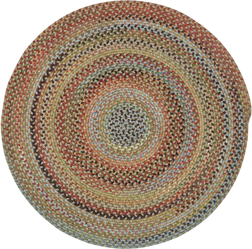 Vista 28 de Capel American Heritage Barn Blue Alfombra Trenzada de Cesta de 0' 12" Azul granero