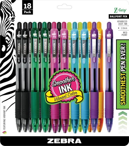 Vista 15 de Bolígrafo Zebra Pen Z-Grip retráctil, punta media, 1.0 mm, varios colores - 5