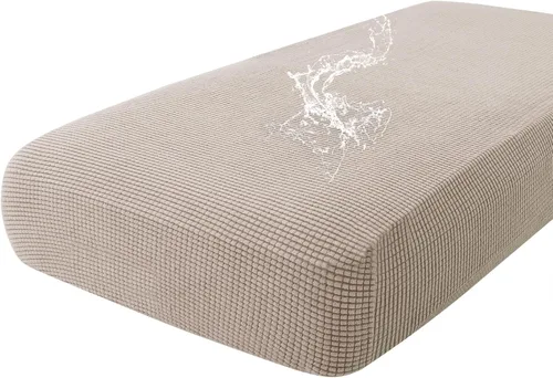 Vista 147 de Fundas impermeables para sofá seccional, fundas de cojín antideslizantes para sofá Ajuste seccional en forma de L, tela jacquard elástica, parte