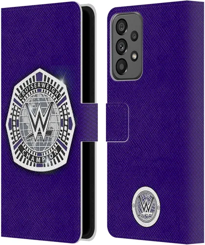 Vista 336 de Head Case Designs Officially Licensed WWE Cruiserweight Champion Title Belts Leather Wallet Case Compatible with Samsung Galaxy A07 4G Campeón