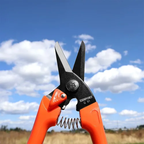 Vista 4 de Zenport Q91 Ultra Twig and Hoof - Tijeras para recortar pezuñas, 7.25 pulgadas, color naranja