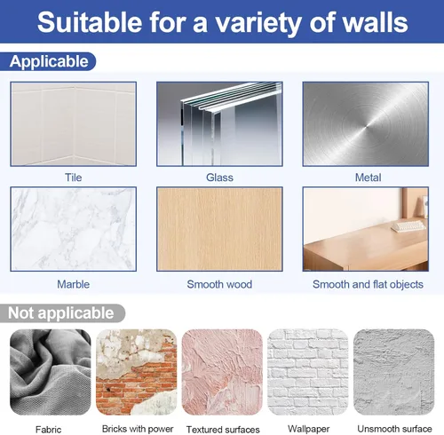 Vista 6 de Ganchos adhesivos de pared para colgar abrigos resistentes, 13 libras (máx.), gancho transparente impermeable multiusos, ganchos de acero inoxidable