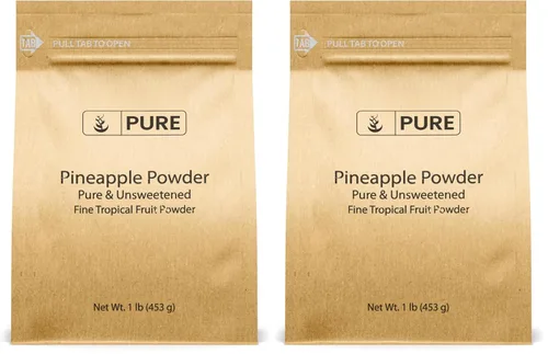 Vista 4 de Pure Original Ingredients Piña en polvo, batidos y cócteles, siempre puro, aditivo de sabor (16 onzas)