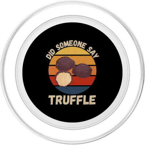 Vista 2 de Vintage Truffle Did Someone Say Truffle Food Lover PopSockets MagSafe PopGrip for iPhone