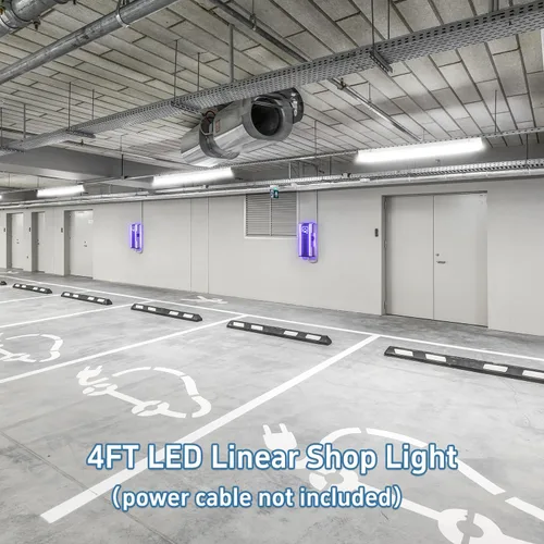 Vista 6 de Lámparas LED de 4 pies para tienda de 40/30/20 W, tira LED de 4 pies de iluminación 3/4/5000K ajustable, luces lineales LED comerciales
