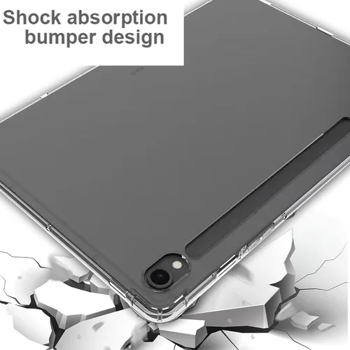Vista 7 de Zeking Funda para Samsung Galaxy Tab S9 FE, ultra transparente, suave, flexible, transparente, TPU, contraportada para Galaxy Tab S9 FE (X510/X516)