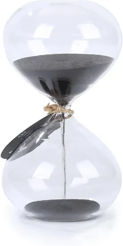 Vista 11 de SWISSELITE - Temporizador de arena con diseño de biloba y reloj de arena - cristal inspirado/hogar, escritorio, decoración de oficina