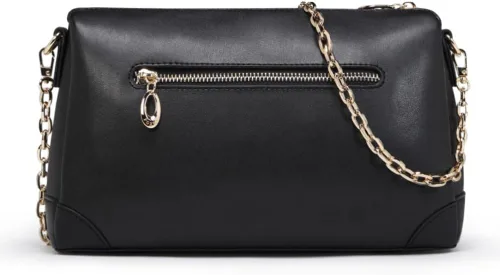 Vista 3 de FOXLOVER Bolsos de cuero de vaca para mujer con correa ajustable, bolso de hombro de moda de gran capacidad