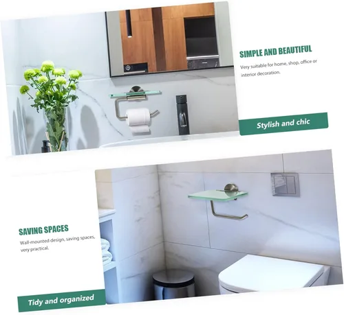 Vista 2 de Soporte resistente de papel higiénico de moda y práctico para el hogar Dec