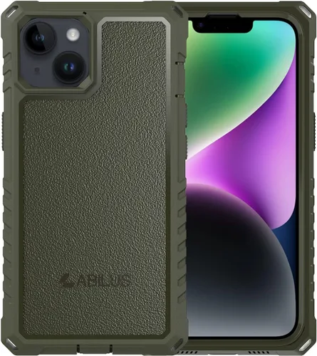 Vista 12 de Funda para iPhone 13/14 [6.1 pulgadas], a prueba de caídas de grado militar de 12 pies, resistente cobertura de cuerpo completo de 360°