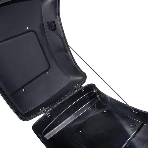 Vista 2 de Moto Onfire US Stock Tour Trunk Pack Tether Tapa Cable retráctil apto para 2014+ posterior Harley/Aftermarket King Chopped Razor Tour Trunk Pack