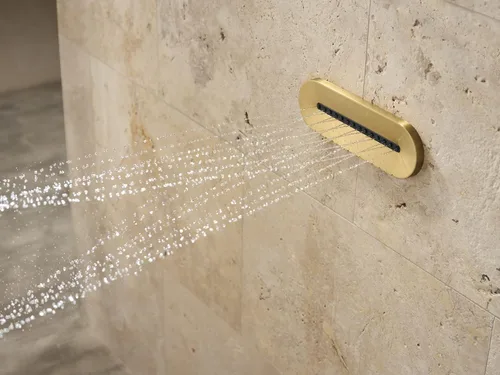 Vista 5 de KOHLER 26300-G-CP Statement - Aerosol de pared de ducha semiempotrado Vichy de una sola función, 1.75 GPM, cromo pulido