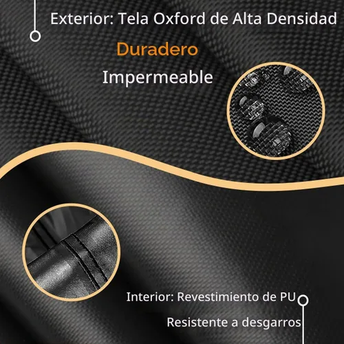 Vista 6 de FLYMEI Cubierta de columpio para exteriores de 2 plazas, negro, 65 pulgadas