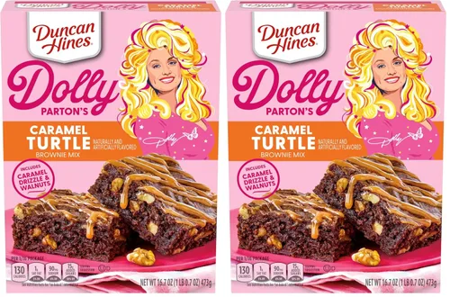 Vista 8 de Duncan Hines Mezcla para Brownies, Sabor a Caramelo y Tortuga, 16.7 oz.