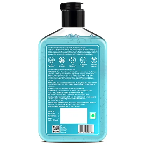 Vista 2 de Man Arden Blue Wave Gel de baño de lujo infundido con manteca de karité y vitamina E, 8.5 fl oz