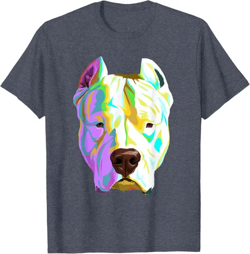 Vista 107 de Colorida camiseta Dogo Argentino, Negro, S
