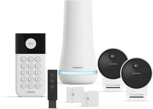 Vista 2 de SimpliSafe - Sistema de seguridad para el hogar con cámaras exteriores inalámbricas de 7 piezas - Supervisión profesional opcional 24/7 - Sin