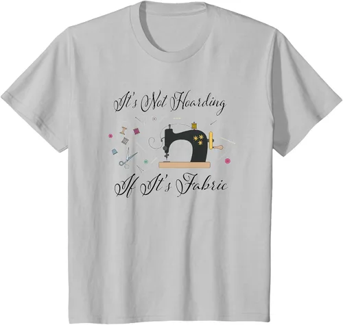 Vista 36 de It's Not Hoarding If Its - Camiseta de costura para acolchado, Blanco, S