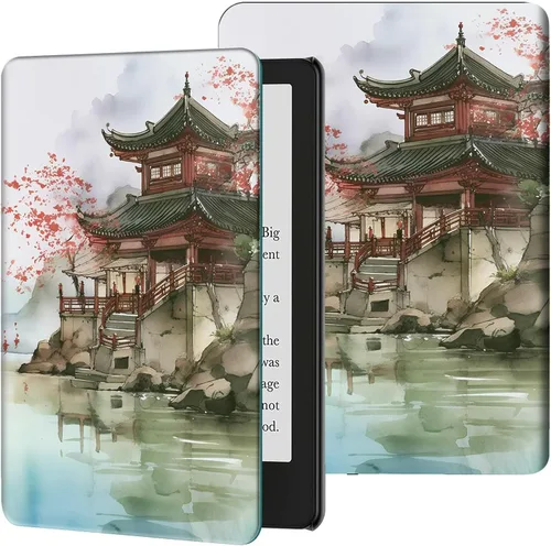 Vista 9 de Rossy Funda para Kindle de 10ª generación 2019, delgada, de piel sintética, ajustable, Smart Cover con encendido y apagado automático para Kindle