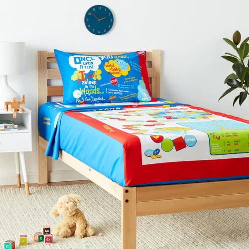 Vista 10 de playtime edventures - Juego de sábanas tamaño individual de microfibra azul- Sábanas de 3 piezas - Ultra suaves y transpirables- Incluye 65