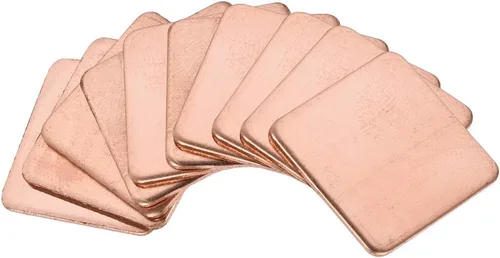 Vista 16 de uxcell Disipador térmico de cobre térmico de chipset IC plano para CPU GPU 0.591 x 0.591 x 0.004 in 10pcs