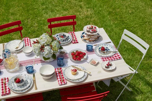 Vista 3 de Lenox Blue Bay - Juego de postre de 12 piezas, 10.30 libras