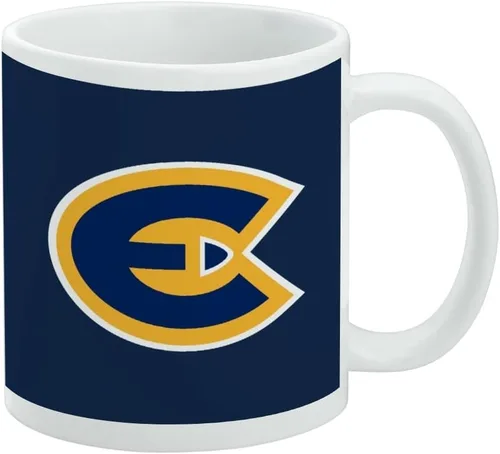 Vista 271 de Taza de cerámica con el logotipo principal de la Universidad Rider, taza de regalo novedosa para café, té y bebidas calientes, 11oz, blanca
