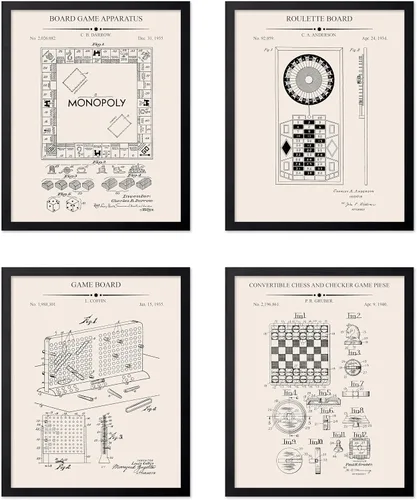 Vista 64 de Poster Master Póster de juguete de construcción de 2 piezas, estampado de patente de bloques de construcción, arte de minifigura, diseño