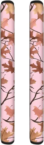 Vista 10 de 2 fundas para manijas de refrigerador, decoración otoñal, hojas de arce, fundas para manijas de puerta de nevera, lavables a máquina, microondas