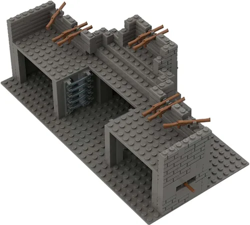 Vista 4 de Montain Cave - Bloques de construcción de guerra, kit de construcción de bricolaje compatible con todas las principales marcas (# 4)