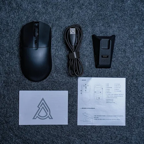 Vista 9 de MechLands AJAZZ AJ139 V2 MC Mouse para juegos con base de carga, ajustable 12,000 DPI, sensor PAW3311, 3 modos de mouse inalámbrico, batería de 500