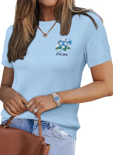Vista 33 de Arach&Cloz - Suéteres de verano de mezcla de lana para mujer, estilo informal y holgado