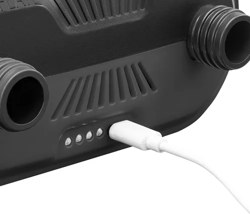 Vista 6 de Retrospec Breeze iSUP Bomba eléctrica Bomba de tabla de remo recargable inalámbrica Parada automática de 20 PSI Carga USB-C 6 boquillas