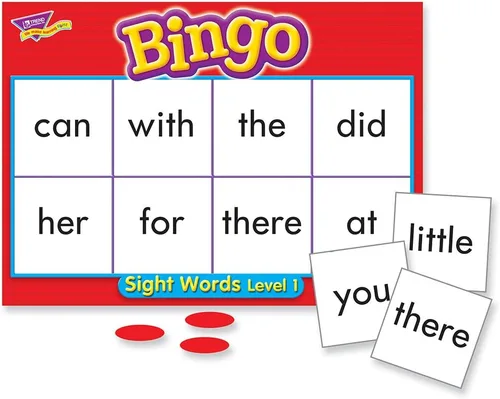 Vista 2 de Trend, Juego de bingo para jóvenes aprendices, palabras visuales (t6064)