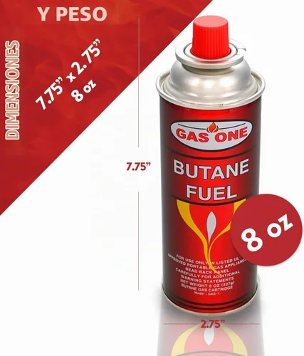 Vista 2 de GasOne - Recipiente de combustible de butano, paquete de 4 (nueva versión)