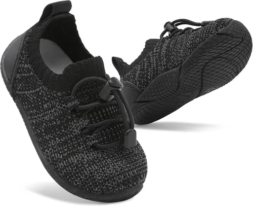 Vista 6 de FEETCITY Zapatos de bebé para niños y niñas, zapatos de primera caminata, zapatos de cuna, transpirables, ligeros, sin cordones
