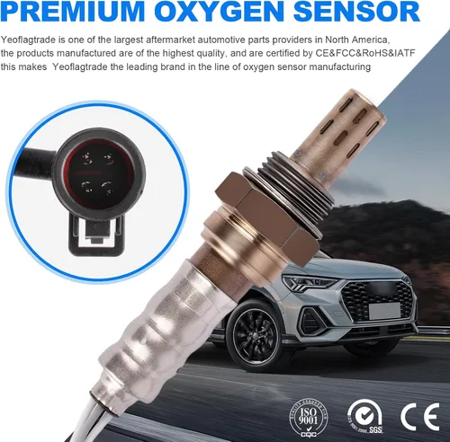 Vista 5 de 4 sensores O2 15717, sensor de oxígeno compatible con Ford para serie E compatible con Lincoln para Continental para Mazda para B4000 para Mercury