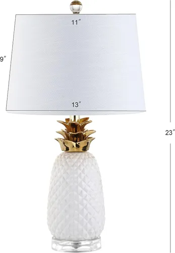 Vista 3 de Pineapple 23" - Lámpara de mesa de cerámica