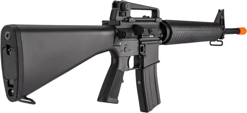 Vista 4 de GoldenBall & Eagle M16 - Rifle de aire comprimido de gas GBB de polímero de gas -350 FPS/negro