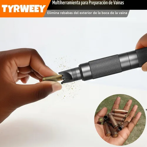 Vista 3 de Case Prep Multiherramienta, Herramientas de Desbarbado de Chaflán de Vaina para Recarga, Escariadores y Limpiadores de Bolsillo de Fulminante