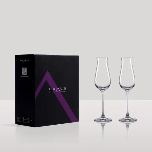 Vista 3 de LEMONSODA Specialty - Vasos de vino espumoso y mimosa, 100 % cristal real, para degustación de tequila/whisky, copas de champán para boda, aptas