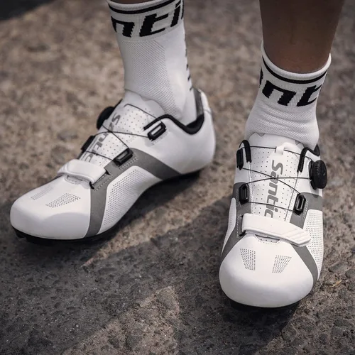 Vista 3 de Santic Zapatos de ciclismo unisex para interiores y ciclistas, adecuados para look Delta y Peleton