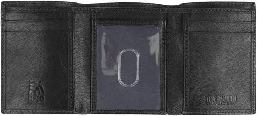 Vista 2 de Steve Madden Cartera de cuero RFID con ventana de identificación para hombre
