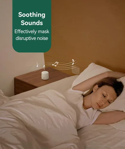 Vista 5 de Máquina de Sonido de Ruido Blanco – Sonido Portátil para Dormir, Máquina de Sonido de Viaje para Bebés y Adultos, 16 Sonidos de la Naturaleza