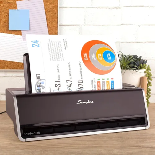 Vista 9 de Swingline, perforadora eléctrica comercial de papel, Platino