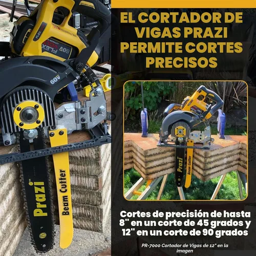 Vista 5 de Prazi Cadena Cortadora de Vigas de 12" - Cadena de Repuesto para Accesorio Prazi de 12", Accesorios de Sierra Circular, Afilada y Versátil, Pequeña