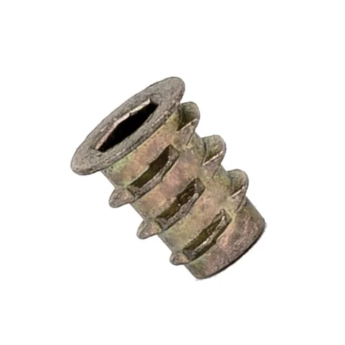 Vista 18 de E-Z LOK Inserto roscado para madera blanda, insertos de rosca hexagonal de zinc 10-32 roscas internas, 0.394 pulgadas de longitud, paquete de 50