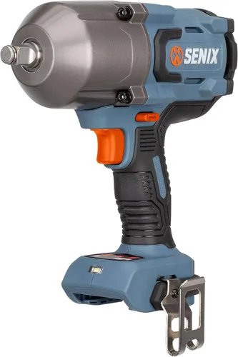 Vista 7 de SENIX Llave de impacto inalámbrica de 20 voltios máx.* 1/2 pulgada, 550 pies-libras. Par máximo, 4000 RPM máximo, modo de 3 velocidades, motor sin