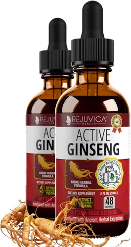 Vista 10 de Ginseng activo Panax rojo coreano con Ginsenósidos naturales - Solución líquida avanzada totalmente natural para una absorción 2 veces mayor - Apoya